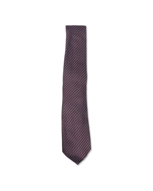 Canali Zijden Stropdas in het Purple voor heren