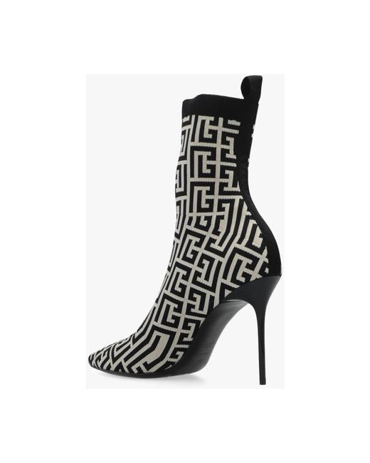 Shoes > boots > heeled boots Balmain en coloris Black