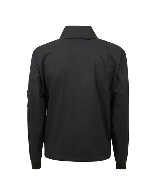 C P Company Geknöpfte Kapuzenjacke in Black für Herren