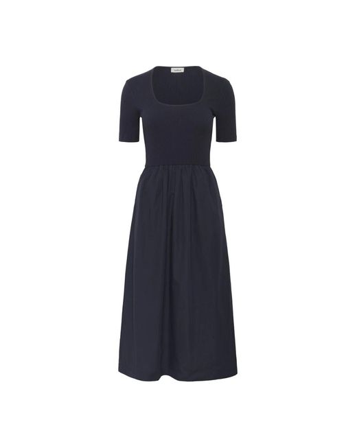 Soaked In Luxury Blue Midi Dresses