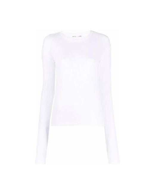 BITE STUDIOS White Weißes baumwoll-crew-neck t-shirt