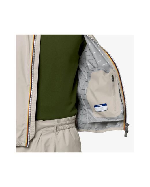K-Way Jassen ,Stretch Dot Vest in het Natural voor heren