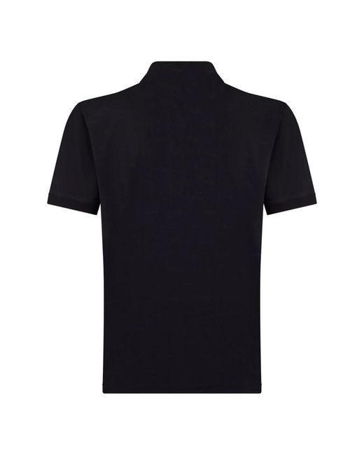 Emporio Armani Black Polo Shirts for men