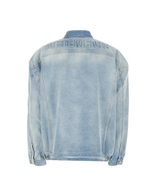 Vetements Blue Denim Jackets for men