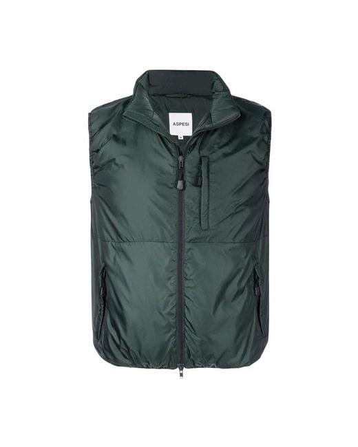 Aspesi Green Vests for men