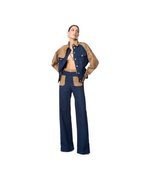 Wide Jeans MVP WARDROBE de color Blue