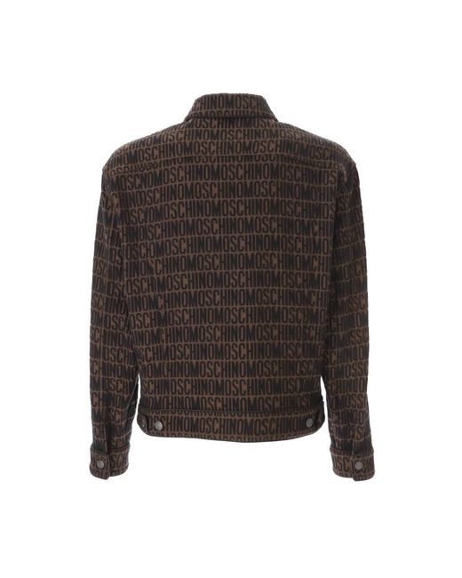 Moschino Logo Jacket in het Black voor heren