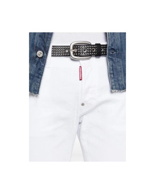 DSquared² White Skinny Jeans for men