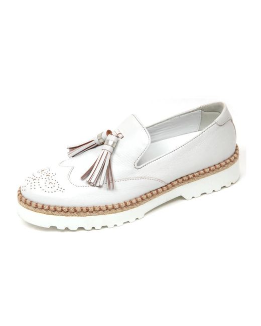 Hogan White Loafers