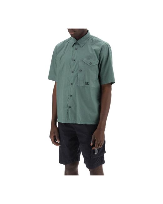 C P Company Short sleeve shirts in Green für Herren