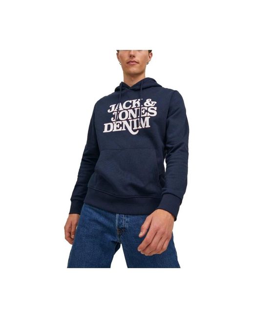 Jack & Jones Blue Hoodies for men