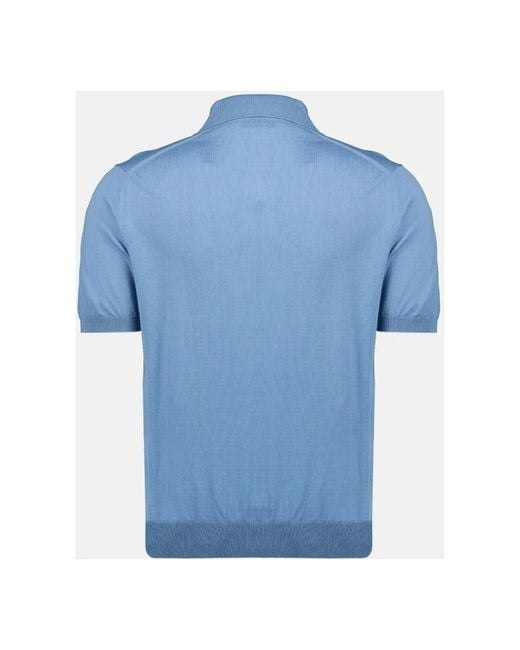 Prada Wollen Polo in het Blue voor heren