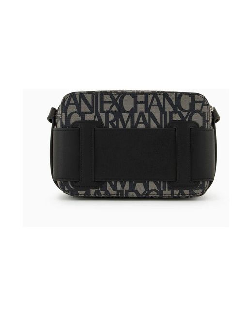 ARMANI EXCHANGE Black Schwarze Schultertasche Mit Reißverschluss