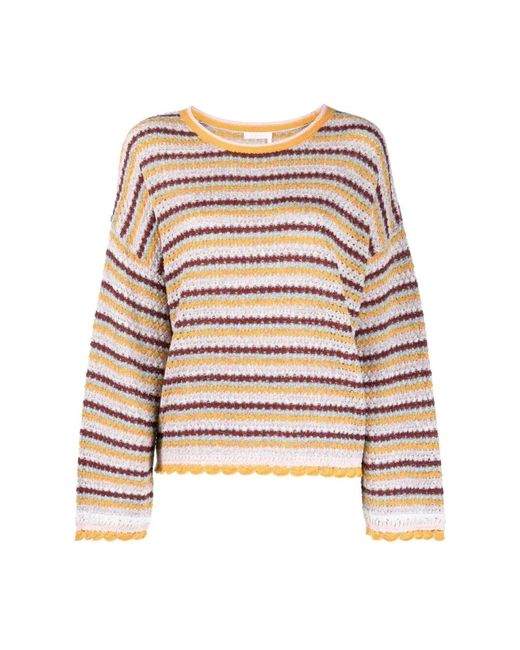 See By Chloé Brown Round-Neck Knitwear