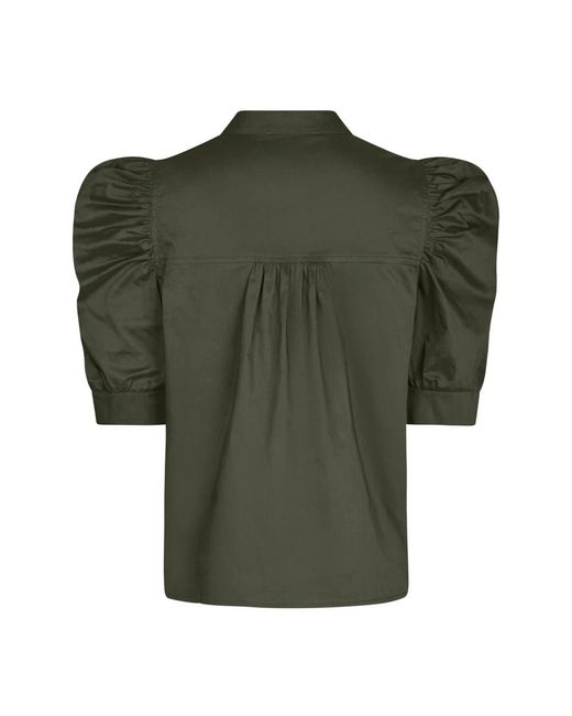 Neo Noir Green Blouses
