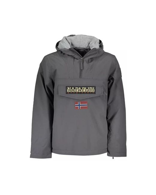 Napapijri Gray Light Jackets for men