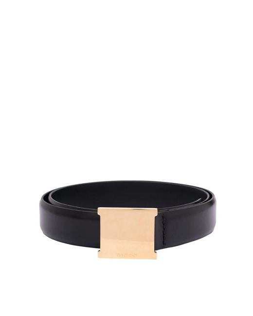 Orciani Accessoires ,Zwart ,Omkeerbare Leren Riem in het Black voor heren