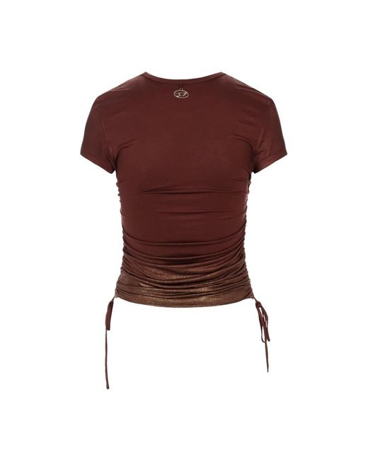 DIESEL Brown T-Shirts