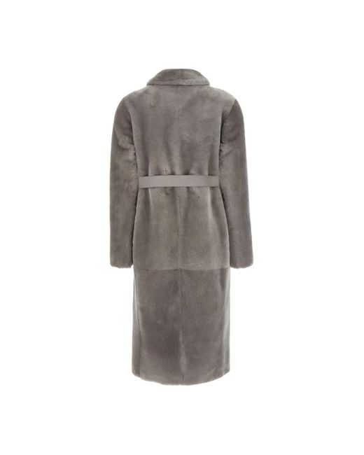 Blancha Lammy Coat in het Gray