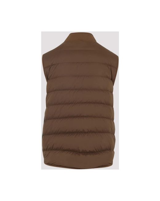 Moncler Brown Vests for men