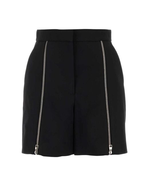 McQueen Black Casual Shorts