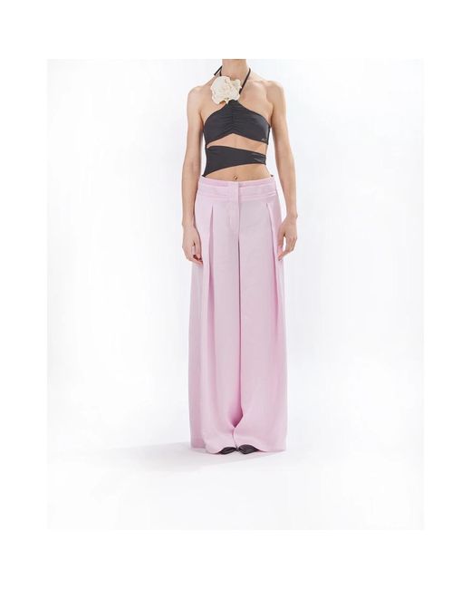 Genny Pink Wide Trousers