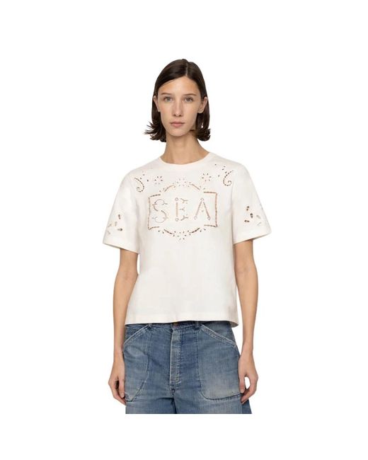 Sea T-Shirts in het White
