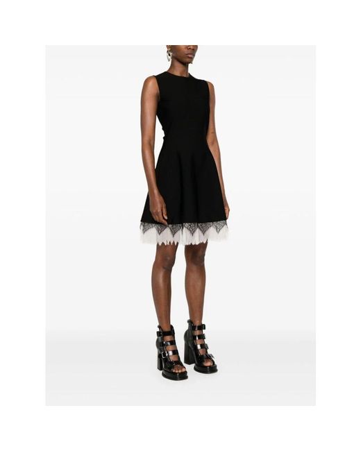 Short Dresses Alexander McQueen de color Black