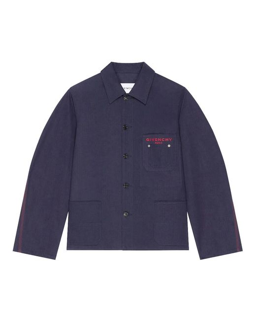 Givenchy Patch Pockets Jacket in Blue für Herren