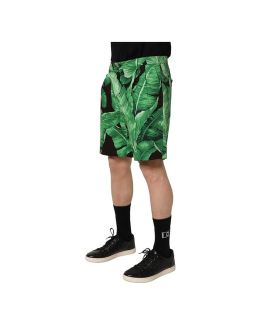 Dolce & Gabbana Green Casual Shorts for men