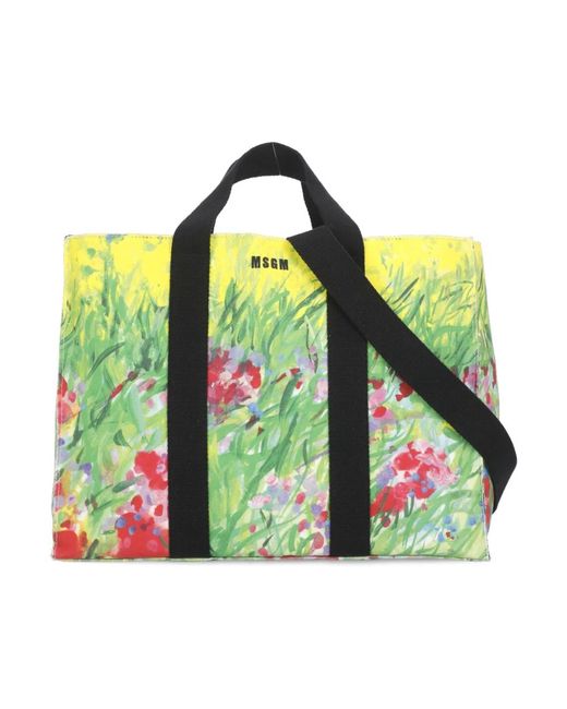 Tote Bags MSGM de color Green