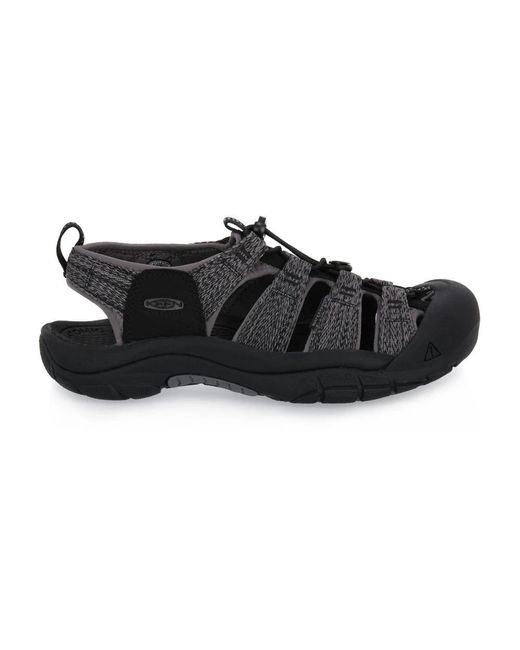 Keen Black Flat Sandals for men