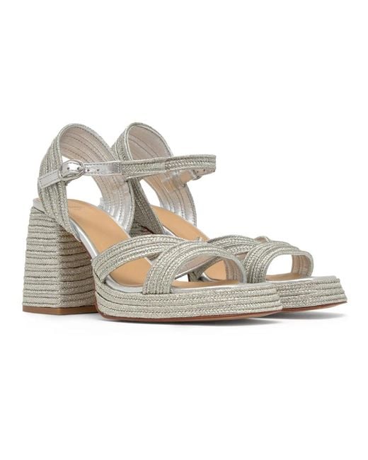 High Heel Sandals di Castaner in Metallic