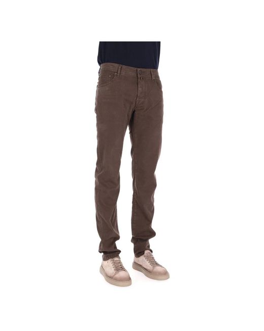 Jacob Cohen Brown Slim Fit Jeans for men
