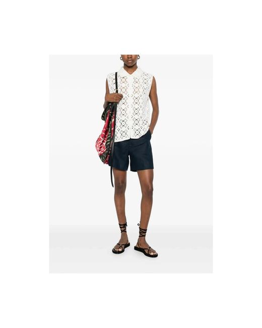 Max Mara Blue Casual Shorts