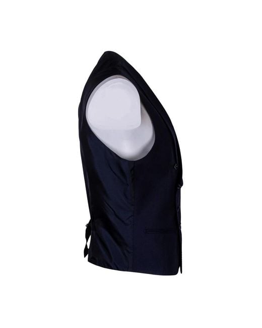 Tagliatore Blue Vests for men