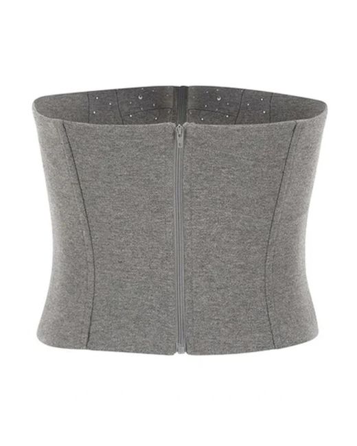 Twentyfourhaitch Bustier Top in het Gray