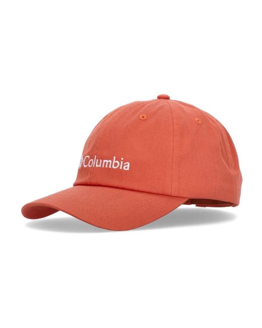 Columbia Accessoires ,Oranje ,Katoen Woestijn Oranje Gebogen Klep Pet in het Red voor heren