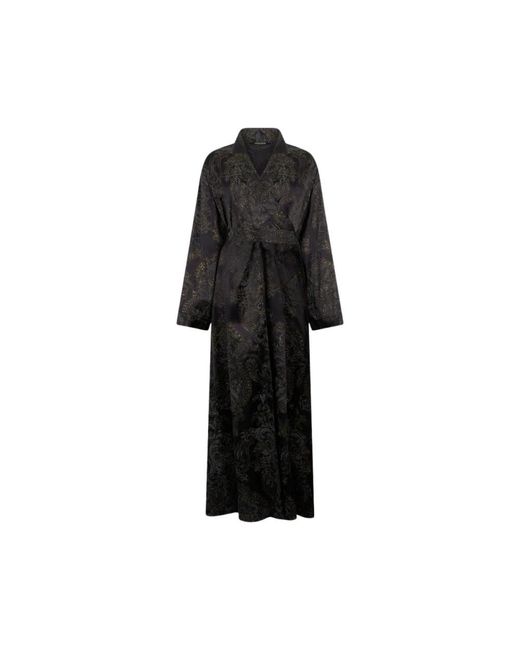 Roberto Cavalli Black Wrap Dresses