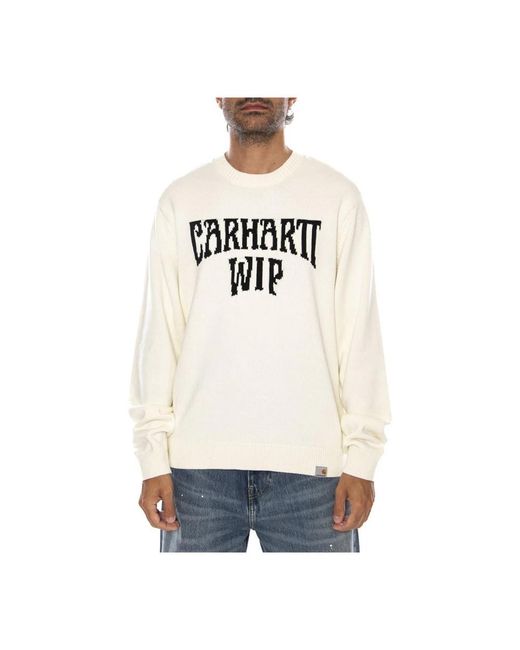Carhartt White Round-Neck Knitwear for men