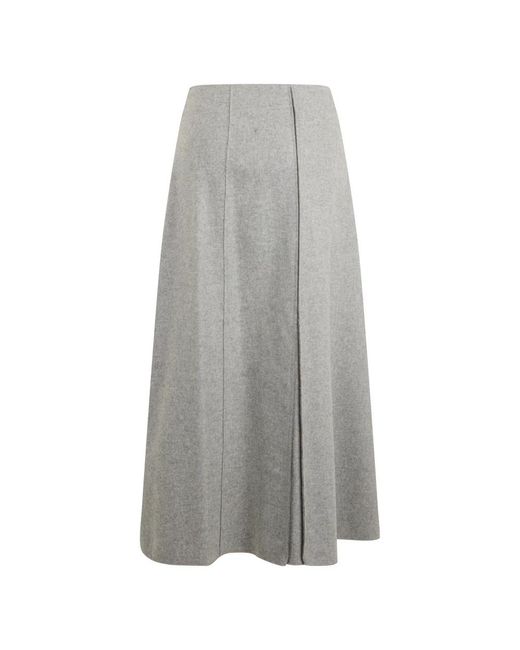 Alberta Ferretti Gonna Long Fluid in het Gray