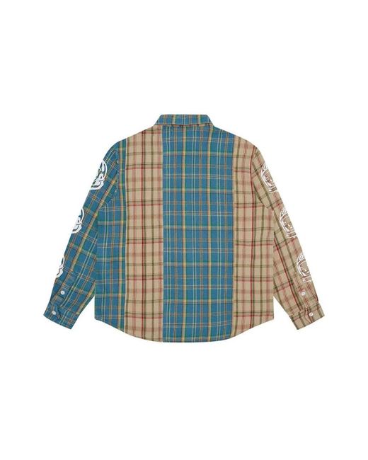 BBCICECREAM Blue Casual Shirts for men