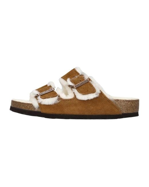 Birkenstock Brown Sliders