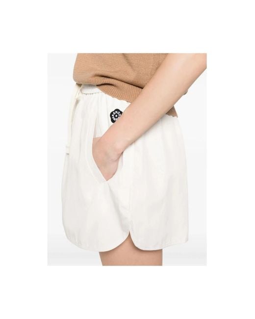KENZO White Short Shorts