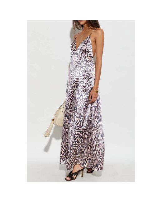 Ulla Johnson Kleedjes ,Polyester Oriana Jurk in het Purple