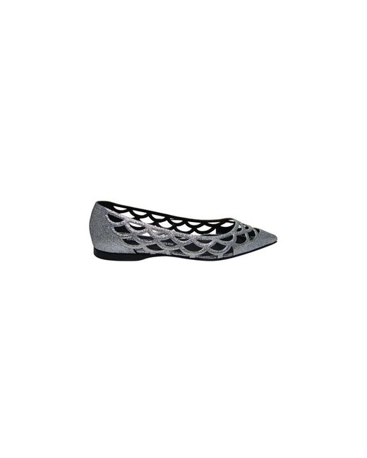 Sergio Rossi Black Ballerina Shoes
