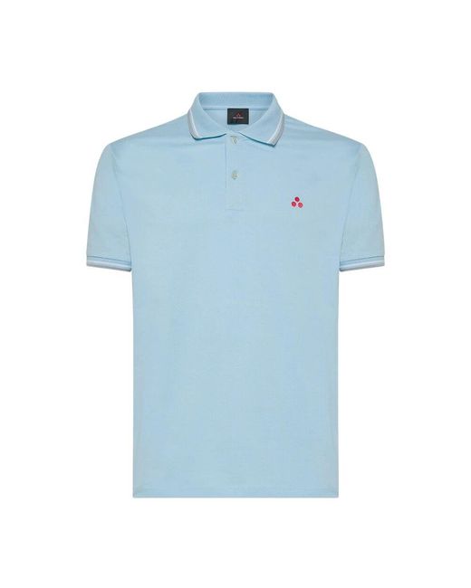 Peuterey Polo-Shirt aus Stretch-Baumwolle in Blue für Herren
