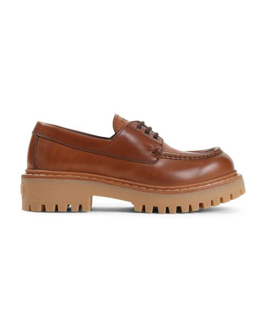 Laced Shoes Prada de color Brown
