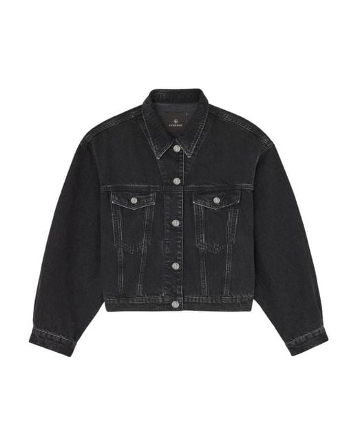 Anine Bing Black Denim Jackets