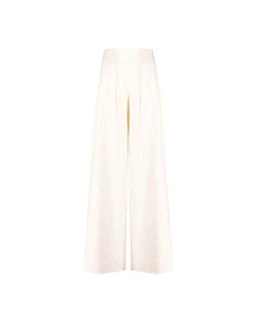 Staud White Wide Trousers